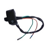 Handlebar switch for motorcycle - lights - black button
